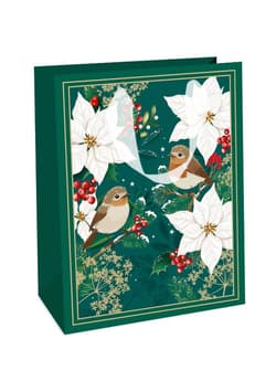 Torebka prezentowa Boże Narodzenie M - Jade Birds