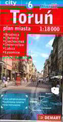 Toruń +6 - plan miasta - Praca zbiorowa
