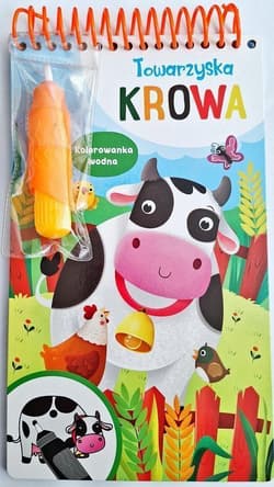 Towarzyska krowa Kolorowanka wodna - Praca zbiorowa