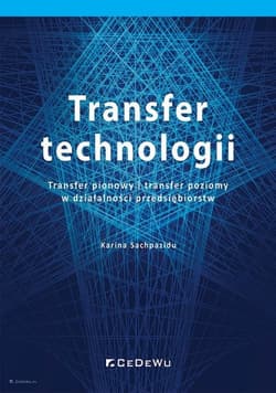 Transfer technologii. Transfer pionowy i transfer poziomy w działalności przedsiębiorstw - Karina Sachpazidu