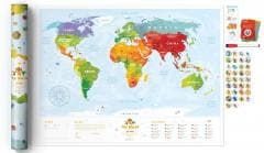 Travel Map Kids Animals
