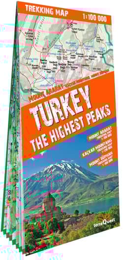 Turkey the Highest Peakstrekking map 1:100 000 laminat - Opracowanie Zbiorowe