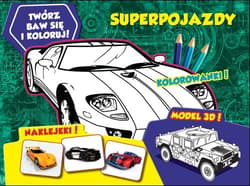 Twórz baw się i koloruj Superpojazdy