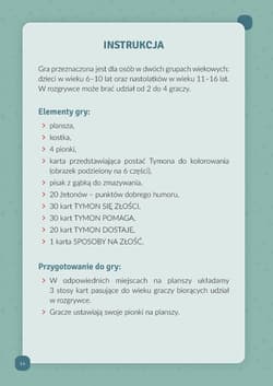Galeria - zdjęcie nr. 2 - Tymon i złość Edukacyjno-terapeutyczna gra planszowa seria o Tymonie