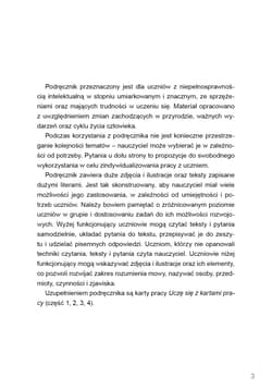 Galeria - zdjęcie nr. 4 - Uczę się z kartami pracy podręcznik dla uczniów z niepełnosprawnością intelektualną