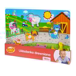 Układanka drewniana farma uchwyty SPW83600 AN01