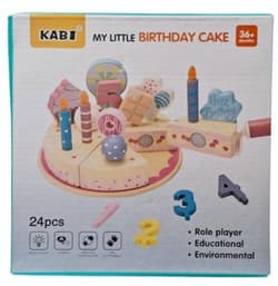 Układanka drewniana tort 24el