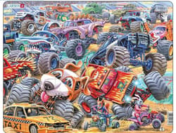 Układanka Monster Trucks Race Maxi