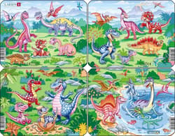 Układanka Zabawne Dinozaury Mini