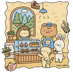 Galeria - zdjęcie nr. 4 - Urocza kawiarenka. Sweet & cozy coloring Sweet & cozy coloring