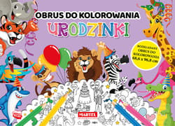 Urodzinki - obrus do kolorowania