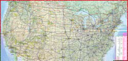Galeria - zdjęcie nr. 4 - USA laminowana mapa samochodowo-turystyczna 1:4 750 000