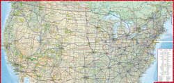 Galeria - zdjęcie nr. 4 - USA laminowana mapa samochodowo-turystyczna 1:4 750 000