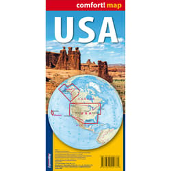 Galeria - zdjęcie nr. 2 - USA laminowana mapa samochodowo-turystyczna 1:4 750 000