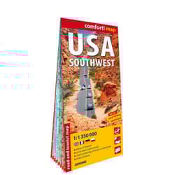 USA Southwest road and tourist map 1:1 350 000 laminat 2025 - Opracowanie Zbiorowe