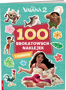 Vaiana 2 100 brokatowych naklejek NB-9106 - Praca zbiorowa