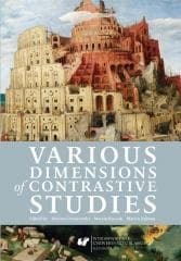 Various Dimensions of Contrastive Studies - red. Bożena Cetnarowska, Marcin Kuczok, Marcin Za