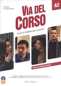 Via del Corso A2 podręcznik + 2CD + DVD EDILINGUA -  Marin Telis,  Diadori Pierangela