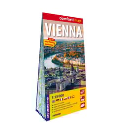 Vienna city street map 1:15 000 laminat 2025 - Opracowanie Zbiorowe