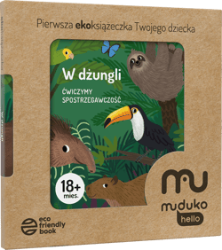 W dżungli. Ćwiczymy spostrzegawczość 18 mies.+ Pierwsza ekoksiążeczka Twojego Dziecka - Opracowanie Zbiorowe