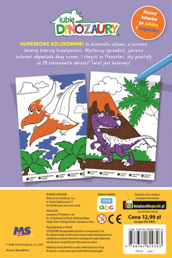 Galeria - zdjęcie nr. 2 - W prehistorycznej krainie. Lubię Dinozaury. Numerkowe kolorowanki