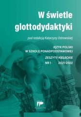 W świetle glottodydaktyki JPSPP 1 2021/2022 - red. Katarzyna Ostrowska