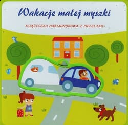 Wakacje małej myszki Książeczka harmonijkowa z puzzlami