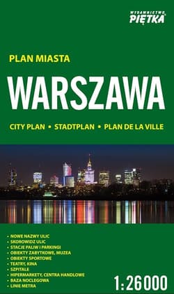 Warszawa 1:26 000 plan miasta PIĘTKA - Opracowanie Zbiorowe