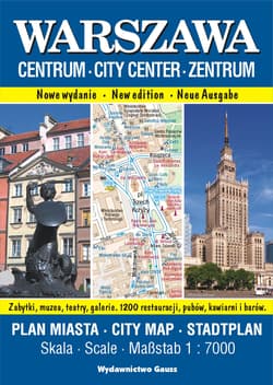 Warszawa Centrum. Plan miasta 1:7000 wyd. 2023 - Opracowanie Zbiorowe