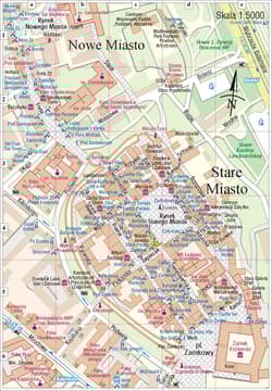 Galeria - zdjęcie nr. 2 - Warszawa Centrum. Plan miasta foliowany 1:7000 wyd. 2023