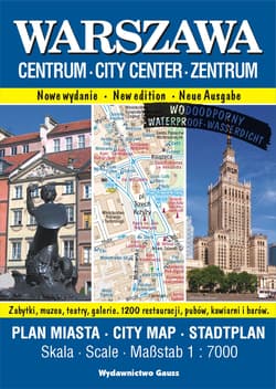 Warszawa Centrum. Plan miasta foliowany 1:7000 wyd. 2023 - Opracowanie Zbiorowe