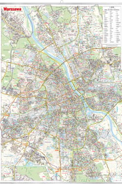 Galeria - zdjęcie nr. 4 - Warszawa. Mapa ścienna 1:28 000
