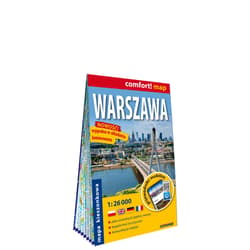 Warszawa plan miasta 1:26 000 laminat midi 2024 - Opracowanie Zbiorowe