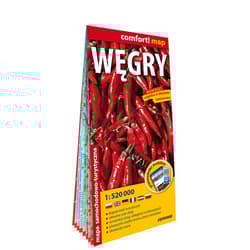 Węgry mapa samochodowa 1:520 000 laminat 2024 - Opracowanie Zbiorowe