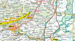 Galeria - zdjęcie nr. 2 - Węgry mapa samochodowa 1:520 000 laminat 2024