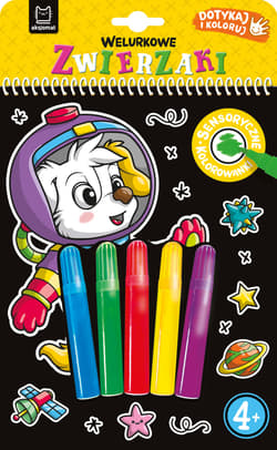 Welurkowe zwierzaki. Dotykaj i koloruj - Agata Kaczyńska
