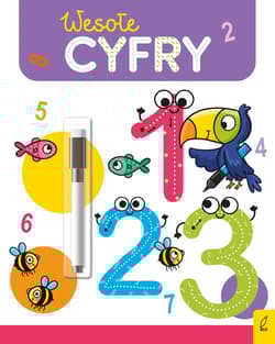 Wesoła nauka Wesołe cyfry Flamaster suchościeralny - Ewelina Protasewicz