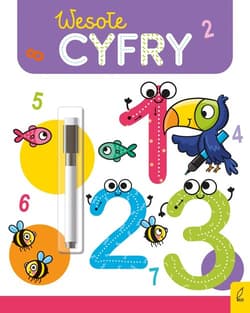 Wesoła nauka Wesołe cyfry Flamaster suchościeralny - Ewelina Protasewicz