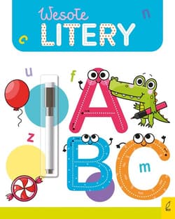 Wesoła nauka Wesołe litery Flamaster suchościeralny - Ewelina Protasewicz