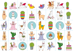 Galeria - zdjęcie nr. 3 - Wesołe lamy. Koloruj i rysuj