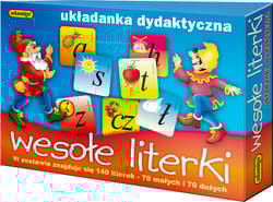 Wesołe literki układanka dydaktyczna