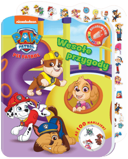 Wesołe przygody. Psi Patrol. Kolorowanki naklejanki - Opracowanie Zbiorowe