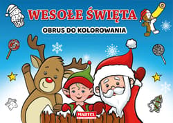 Wesołe święta obrus do kolorowania - Adamska-Rzepka Aleksandra, Krzemień-Przedwolska Joanna