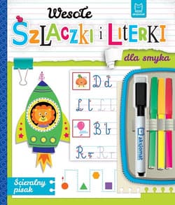 Wesołe szlaczki i literki dla smyka Ścieralny pisak - Anna Podgórska
