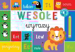 Wesołe wyrazy. Blok z tekturą - Opracowanie Zbiorowe