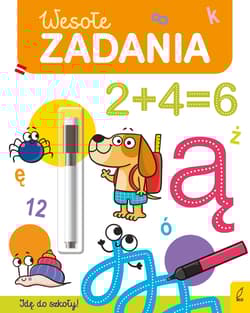 Wesołe zadania. Flamaster suchościeralny. Wesoła nauka