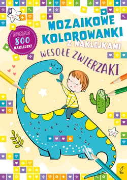 Wesołe zwierzaki. Mozaikowe kolorowanki - Opracowanie Zbiorowe