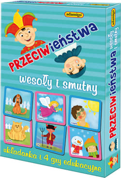 Wesoły i smutny przeciwieństwa zestaw edukacyjny