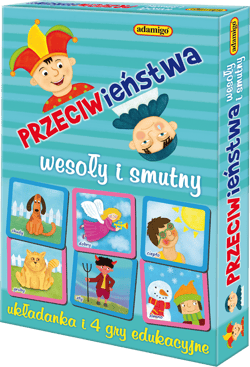 Wesoły i smutny przeciwieństwa zestaw edukacyjny