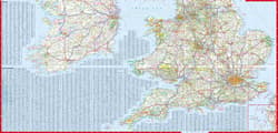 Galeria - zdjęcie nr. 2 - Wielka Brytania i Irlandia Great Britain and Ireland laminowana mapa samochodowo-turystyczna 1:950 000